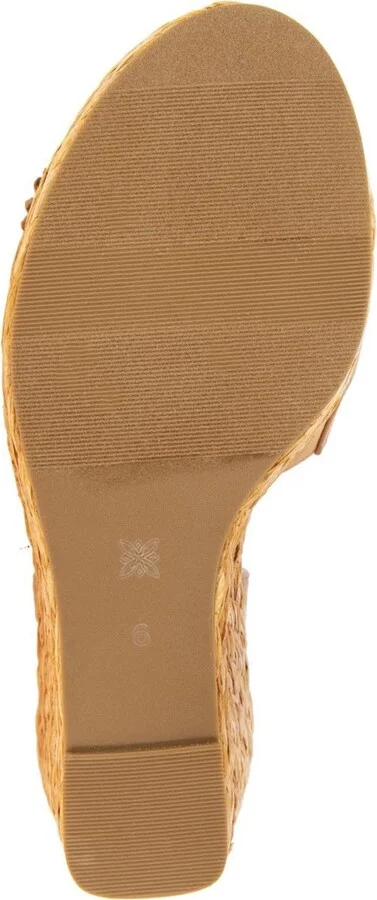 BCBGeneration Women's Erika Raffia Flower Wedge Sandals - Image 10