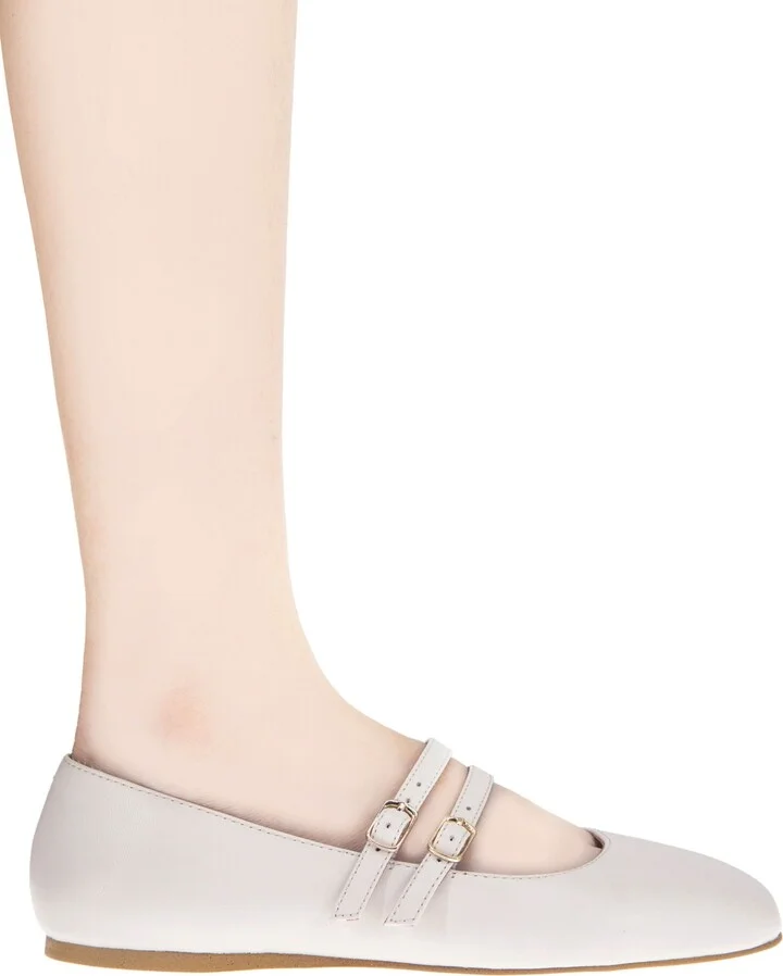 BCBGeneration Women's Harisa Slip-On Buckle Square Toe Mary Jane Ballet Flats - Image 6