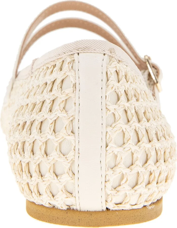 BCBGeneration Women's Harisa Woven Square-Toe Mary Jane Ballet Flats - Image 3