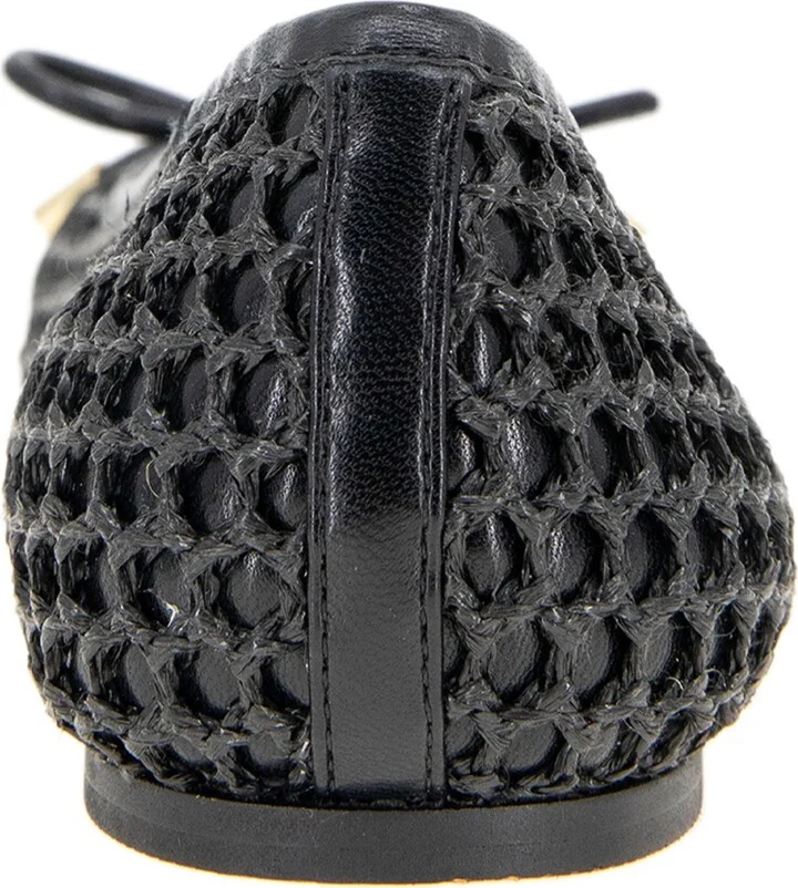 BCBGeneration Women's Hartly Woven Raffia Square Toe Ballet Flats - Image 8