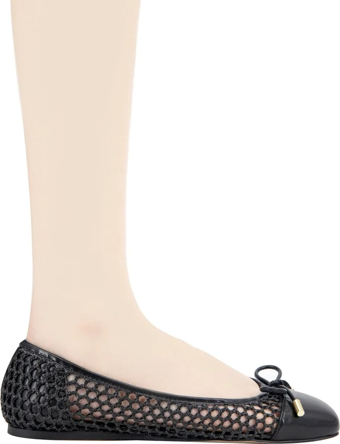 BCBGeneration Women's Hartly Woven Raffia Square Toe Ballet Flats - Image 11