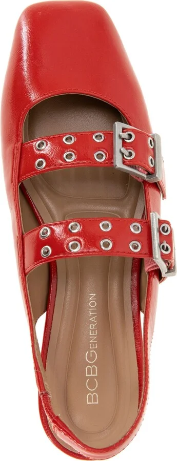 BCBGeneration Women's Hendo Double Buckle Slingback Flats - Image 4