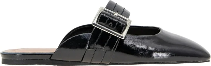 BCBGeneration Women's Hope Square Toe Buckle Slide Flat Mules - Image 2