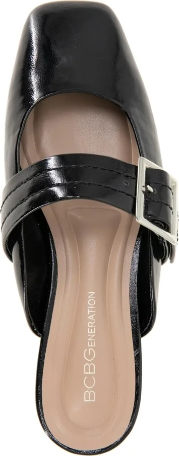 BCBGeneration Women's Hope Square Toe Buckle Slide Flat Mules - Image 4