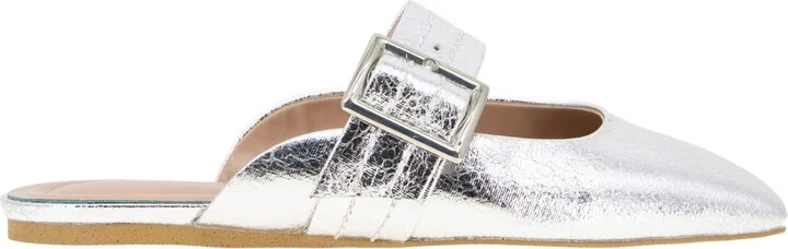BCBGeneration Women's Hope Square Toe Buckle Slide Flat Mules - Image 6