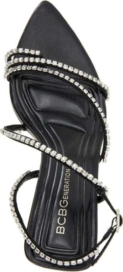 BCBGeneration Women's Ilta Rhinestone Strappy Dress Sandals - Image 4