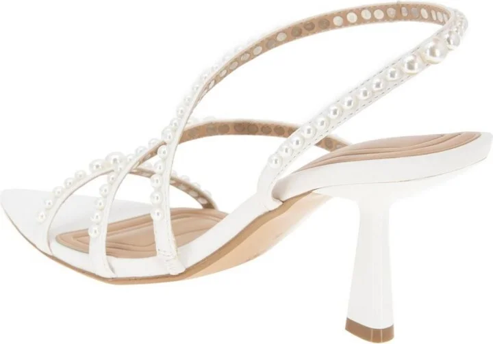 BCBGeneration Women's Imani Cultivated Pearl Strappy Dress Sandals - Image 6