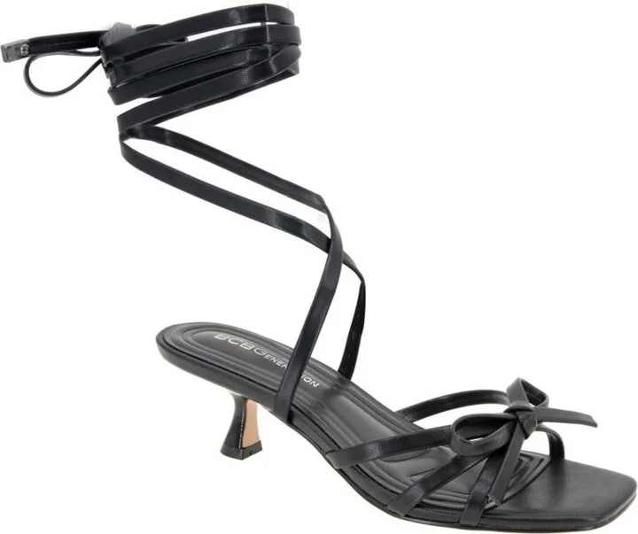 BCBGeneration Women's Imerez Ankle Wrap Kitten Heel Sandals