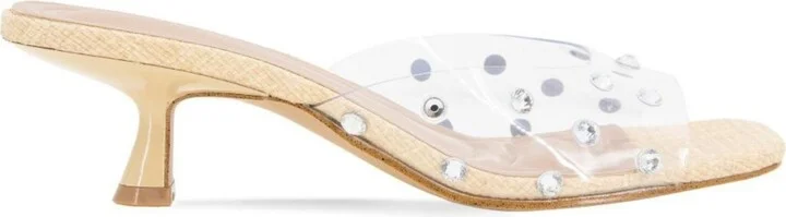 BCBGeneration Women's Inika Vinyl Slip On Dress Sandals - Image 7
