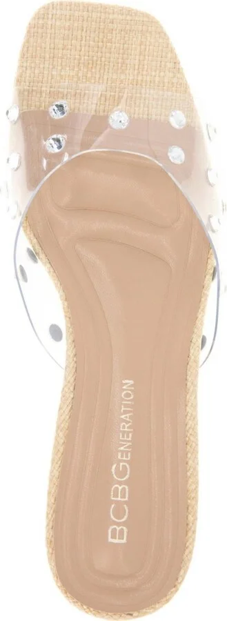 BCBGeneration Women's Inika Vinyl Slip On Dress Sandals - Image 9