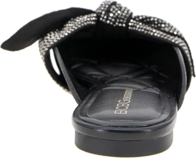 BCBGeneration Women's Kandy Pointy Toe Bow Mules - Black/Rhinestones - Image 3