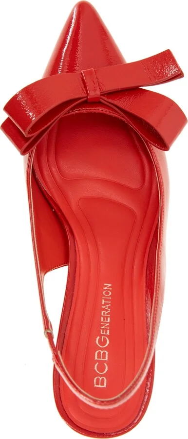 BCBGeneration Women's Kasti Slingback Kitten-Heel Bow Pumps - Image 8