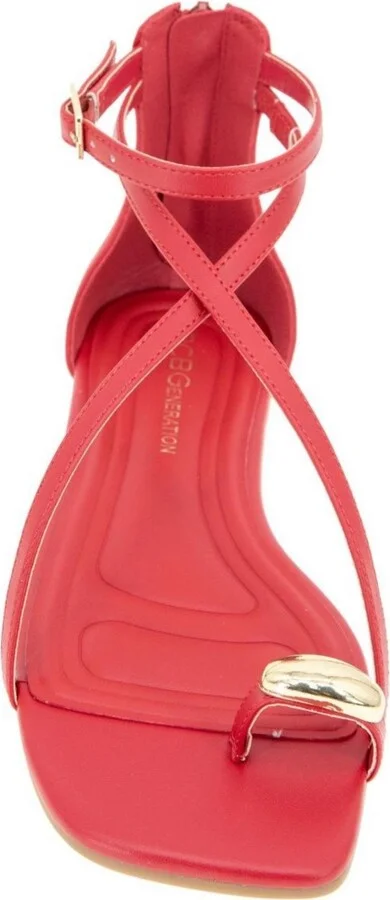 BCBGeneration Women's Kline Crisscross Toe Ring Flat Sandals - Image 6