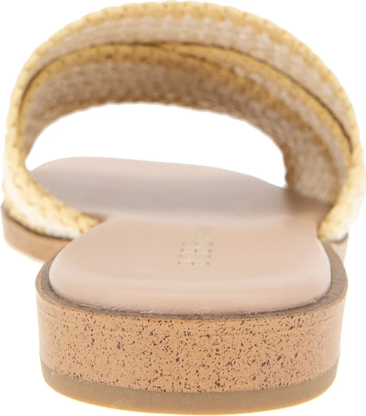 BCBGeneration Women's Lileen Slip-On Woven Raffia Flat Sandals - Viva Pink, Light Tan - Image 8