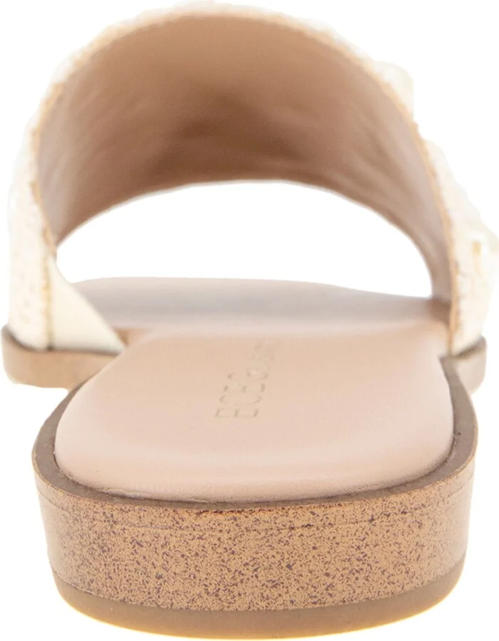 BCBGeneration Women's Lonnie Pearl Raffia Slide Flat Sandals - Image 3