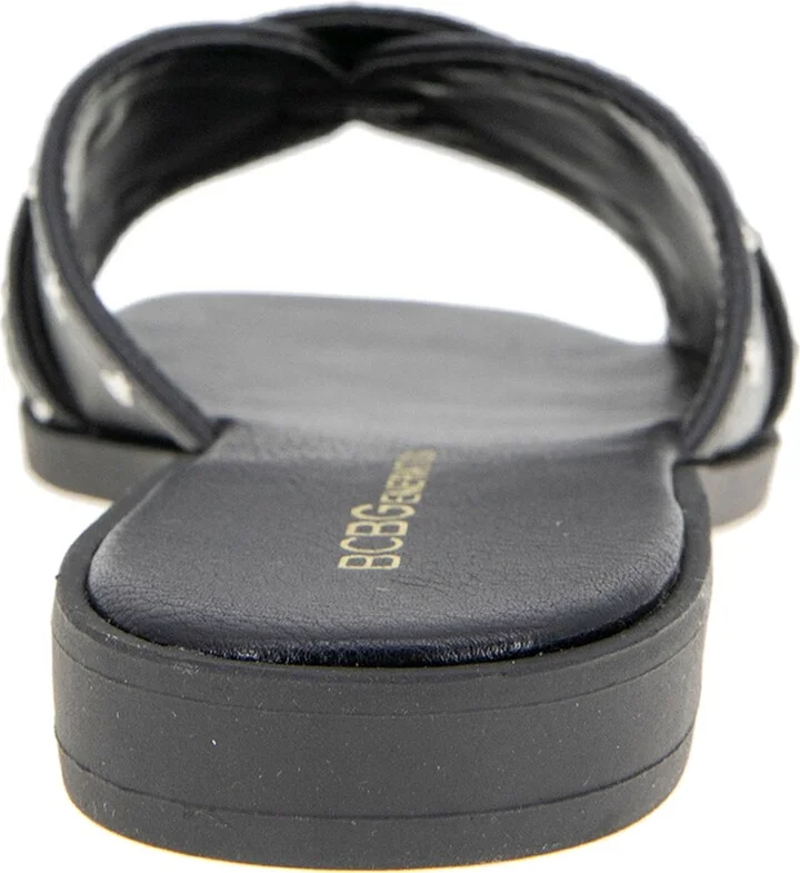BCBGeneration Women's Lucca Studded Slide Flat Sandals - Image 3