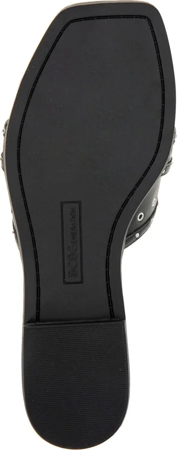 BCBGeneration Women's Lucca Studded Slide Flat Sandals - Image 5