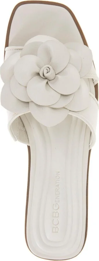 BCBGeneration Women's Mazey Flower Slide Flat Sandals - Image 4