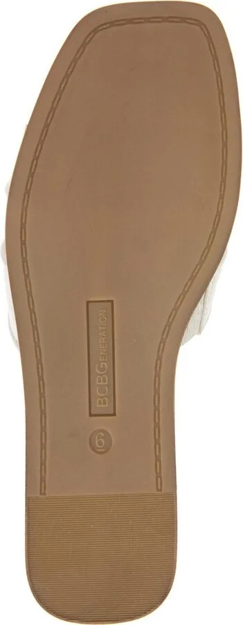 BCBGeneration Women's Mazey Flower Slide Flat Sandals - Image 5