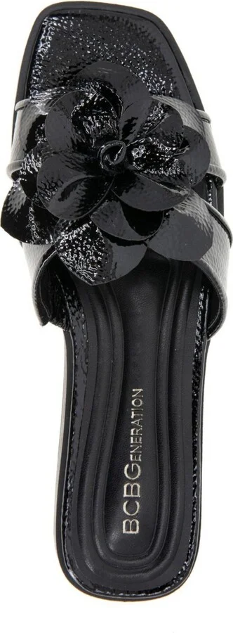 BCBGeneration Women's Mazey Flower Slide Flat Sandals - Image 9