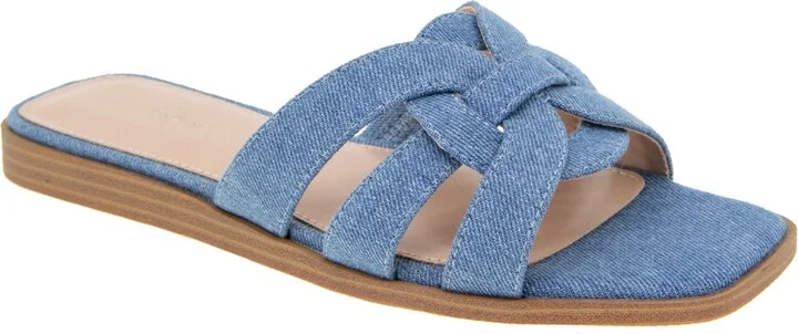 BCBGeneration Women's Meltem Slide Flat Sandals