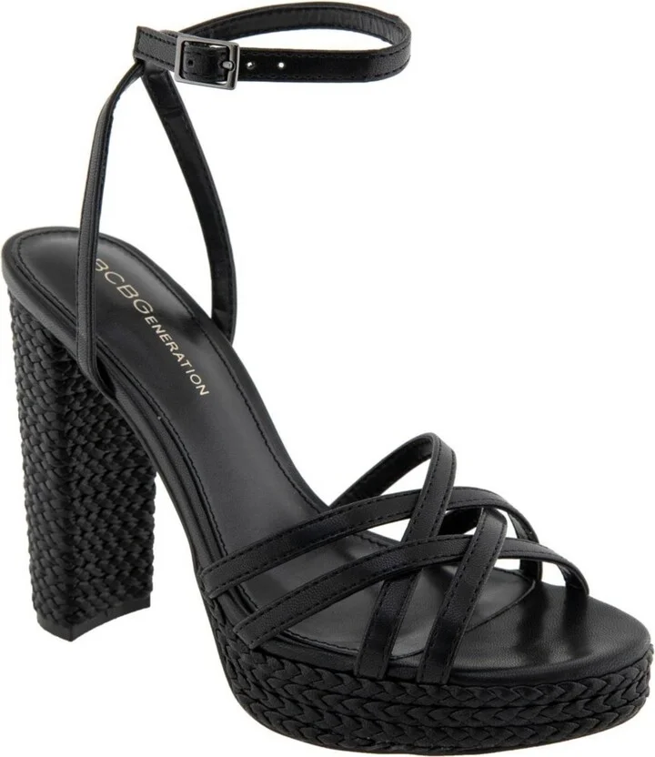 BCBGeneration Women's Orisa Strappy Platform Dress Sandals