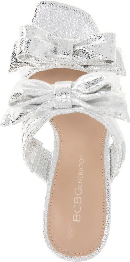 BCBGeneration Women's Ramira Double-Band Bow High Heel Dress Sandals - Image 4
