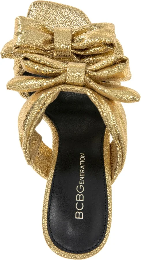 BCBGeneration Women's Ramira Double-Band Bow High Heel Dress Sandals - Image 9