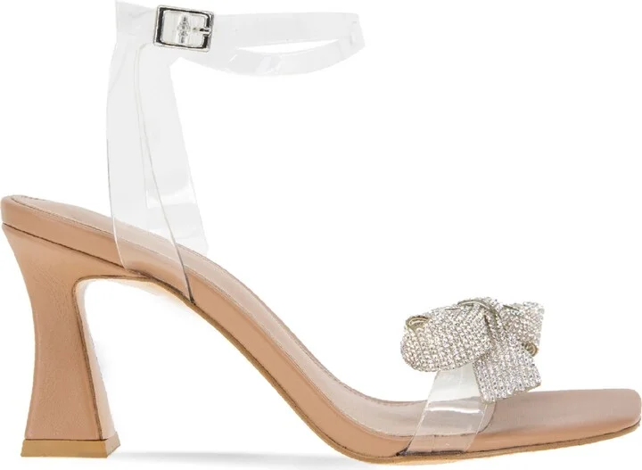 BCBGeneration Women's Relso Bow Dress Sandals - Clear, Tan - Image 2