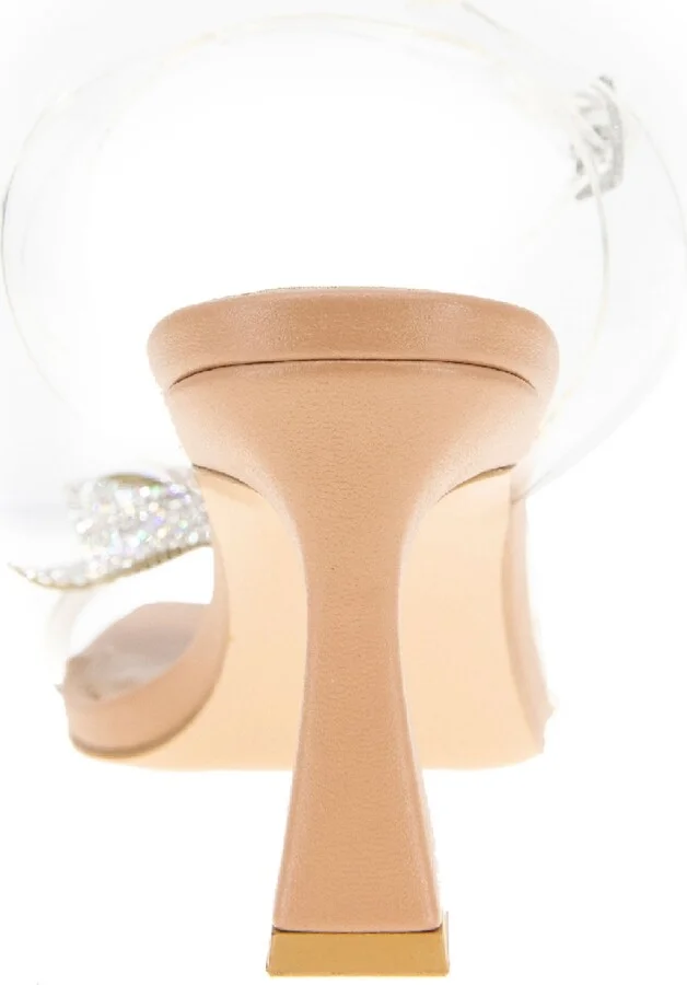BCBGeneration Women's Relso Bow Dress Sandals - Clear, Tan - Image 3