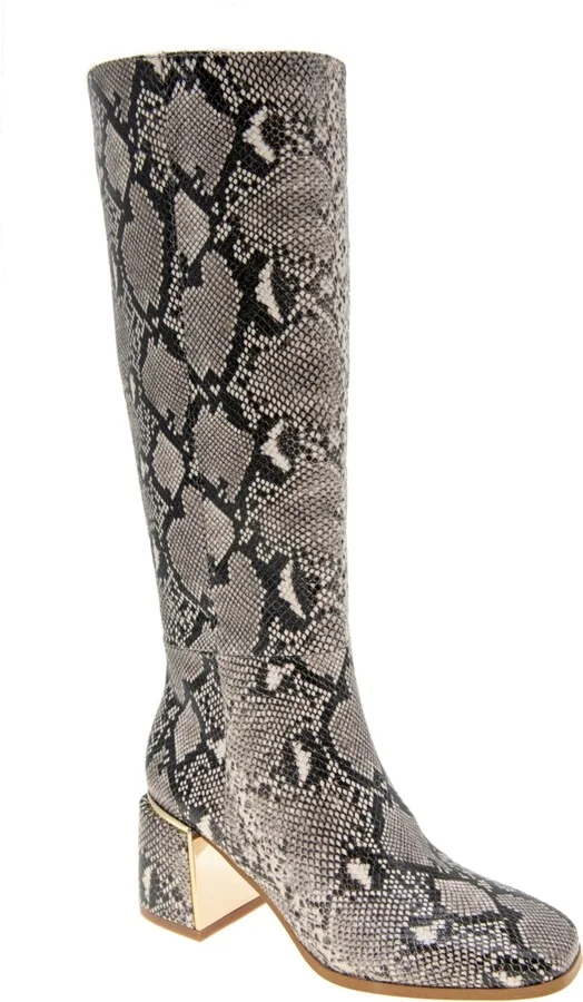 BCBGeneration Women's Seena Block Heel Square Toe Tall Boots