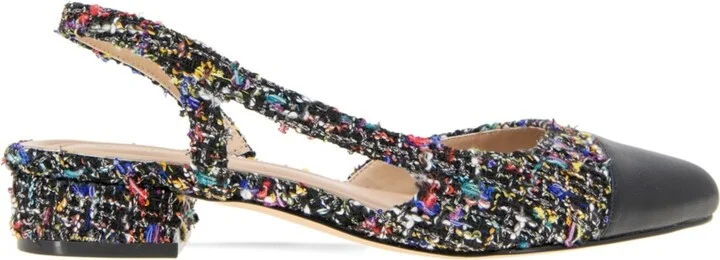 BCBGeneration Women's Tillie Cap Toe Slingback Block Heel Pumps - Viva Pink/Black - Image 6