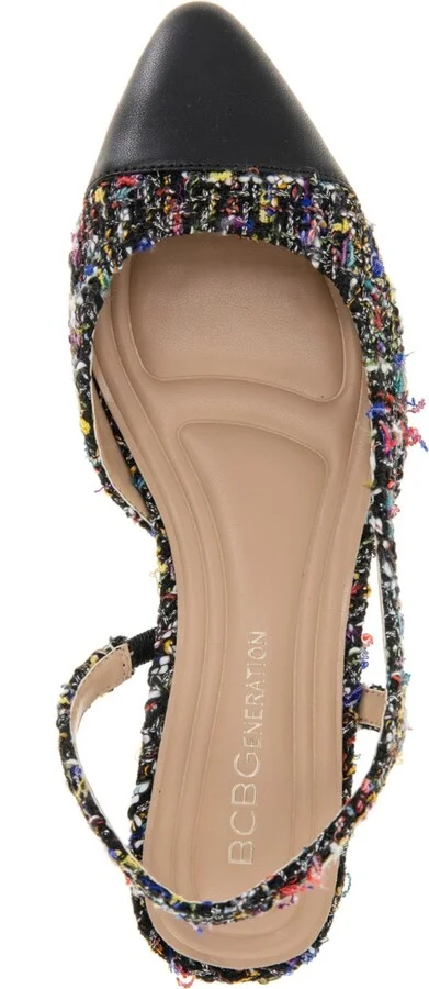 BCBGeneration Women's Tillie Cap Toe Slingback Block Heel Pumps - Viva Pink/Black - Image 8