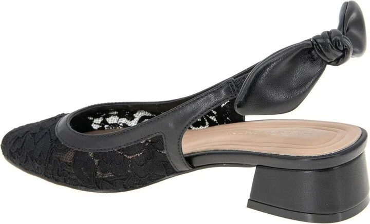BCBGeneration Women's Torna Lace Slingback Block Heel Pumps - Image 6