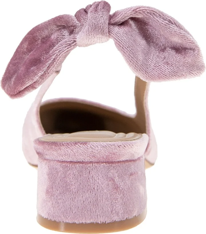BCBGeneration Women's Torna Velvet Slingback Block Heel Pumps - Image 3