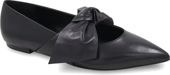 BCBGMAXAZRIA Prely Leather Flat