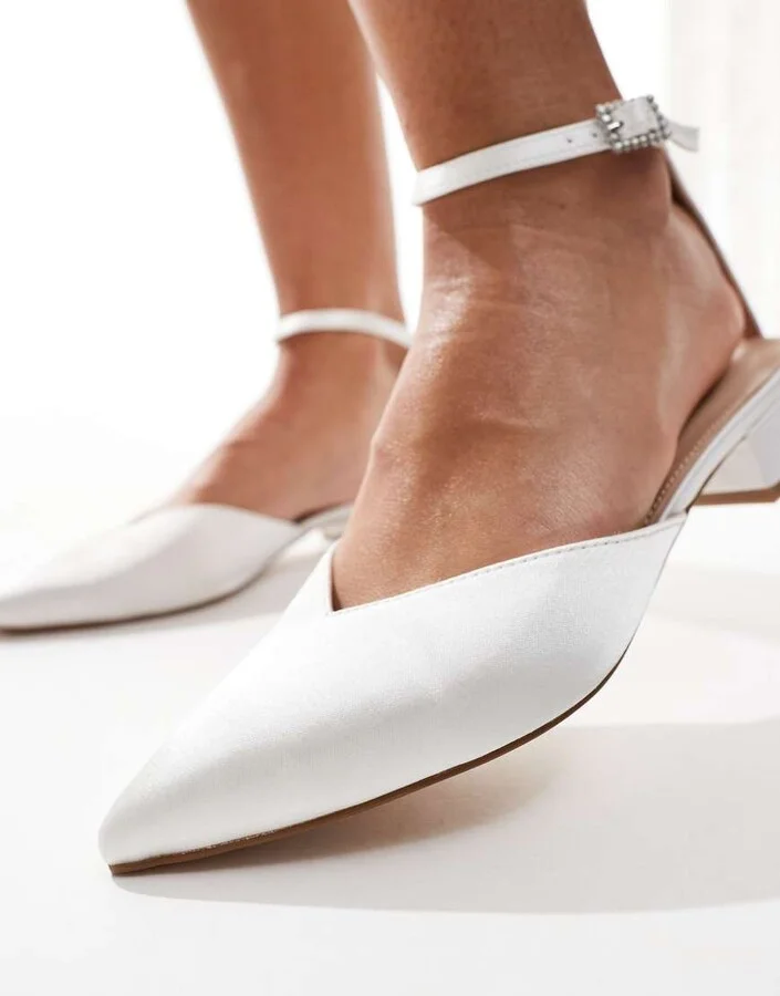 Be Mine Bridal Catherine flat shoes in ivory - Image 4