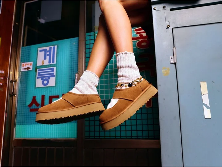 Bea Genuine Shearling Lined Platform Mary Jane - Image 8