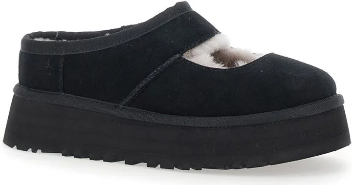 'Bea Mary Jane' Black Mules With Cut-Out Detail In Suede Woman - Image 2