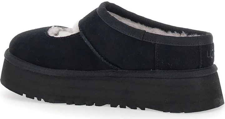 'Bea Mary Jane' Black Mules With Cut-Out Detail In Suede Woman - Image 3