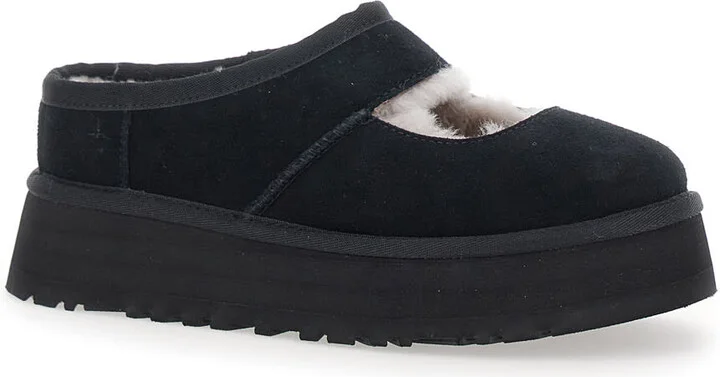 'bea Mary Jane' Black Mules With Cut-out Detail In Suede Woman - Image 2
