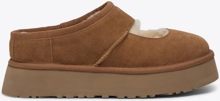 Bea Mary Jane Suede Slippers
