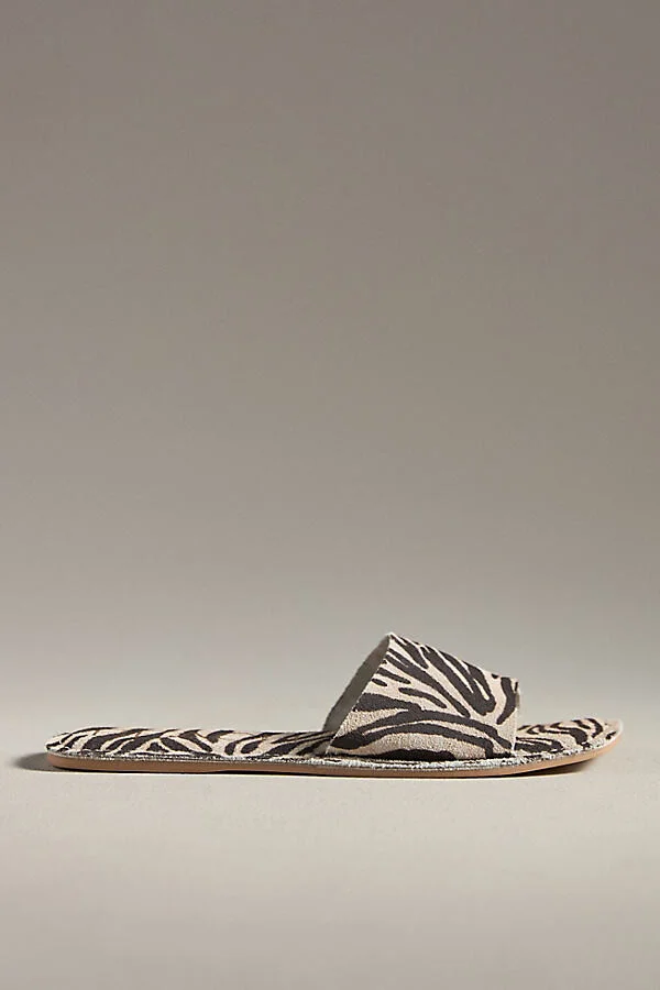 Beach Bali Suede Square-Toe Slide Sandals - Image 2