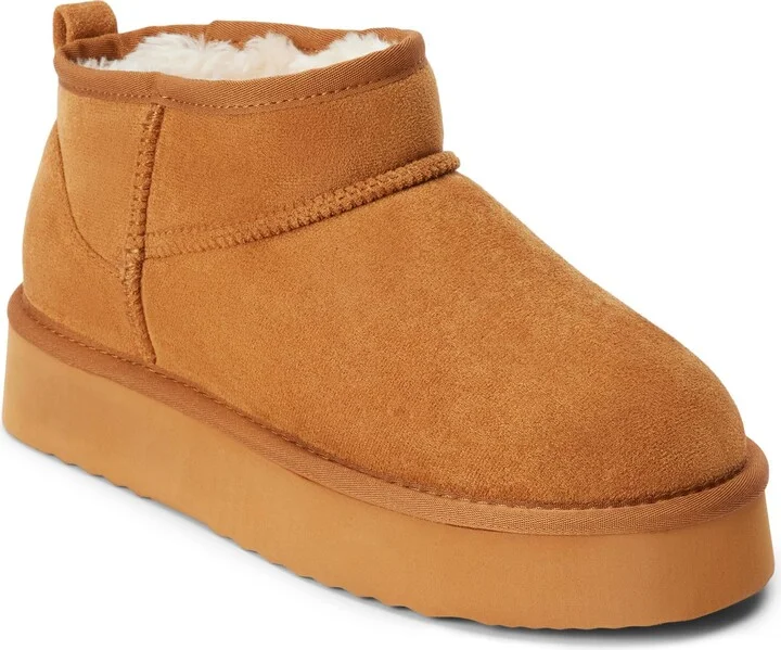 BEACH by Matisse Womens Breckenridge Round Toe Pull On Platform Casual Boots Ankle Low Heel 1-2" - Brown - Size 10 M