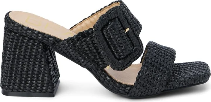 BEACH by Matisse Womens Lucy Block Casual Sandals Casual High Heel 3" & Up - Black - Size 10 M