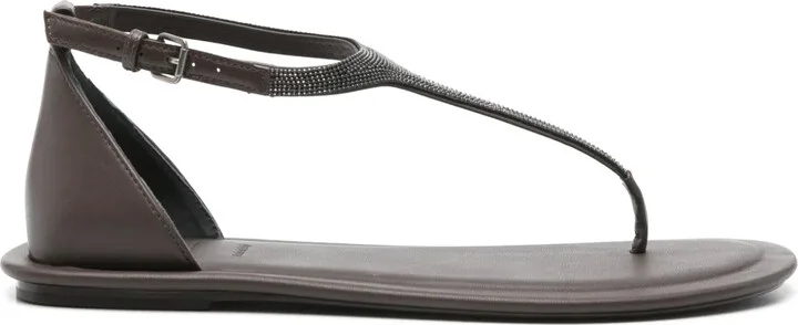 Bead-Detail Sandals