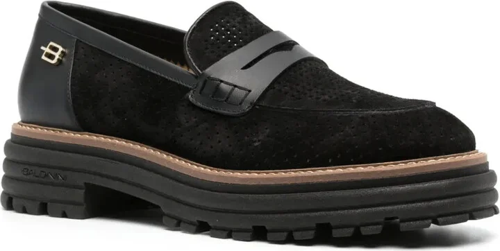 Bead-Detail Suede Loafers - Image 2