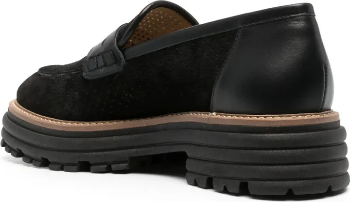 Bead-Detail Suede Loafers - Image 3
