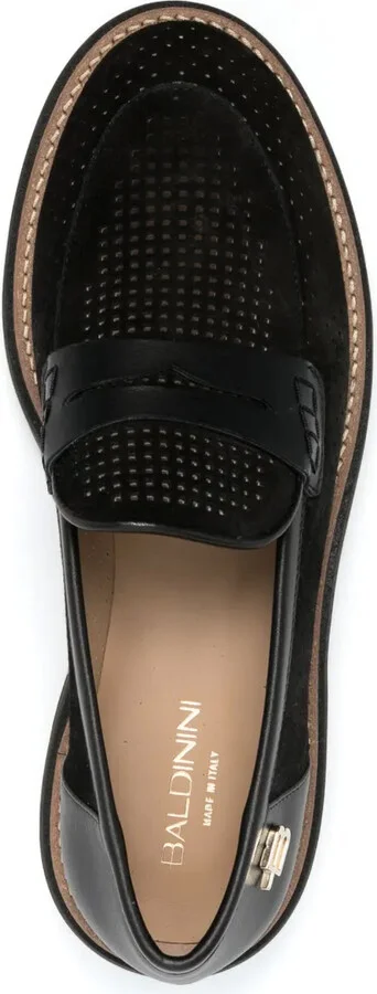 Bead-Detail Suede Loafers - Image 4