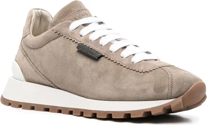 Bead-Detailing Low-Top Sneakers - Image 2